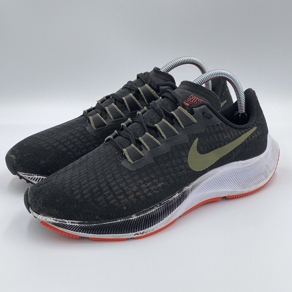 Nike Air Zoom Pegasus 37 Men's Running Shoes Black Olive Size 8.5 BQ9646-004
